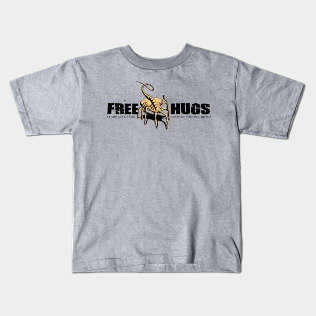 Free Hugs Kids T-Shirt by Chewbaccadoll